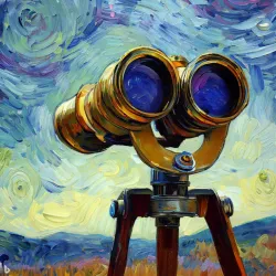 Binoculars, van Gogh