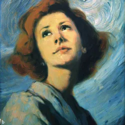 Woman who looks up, van Gogh
